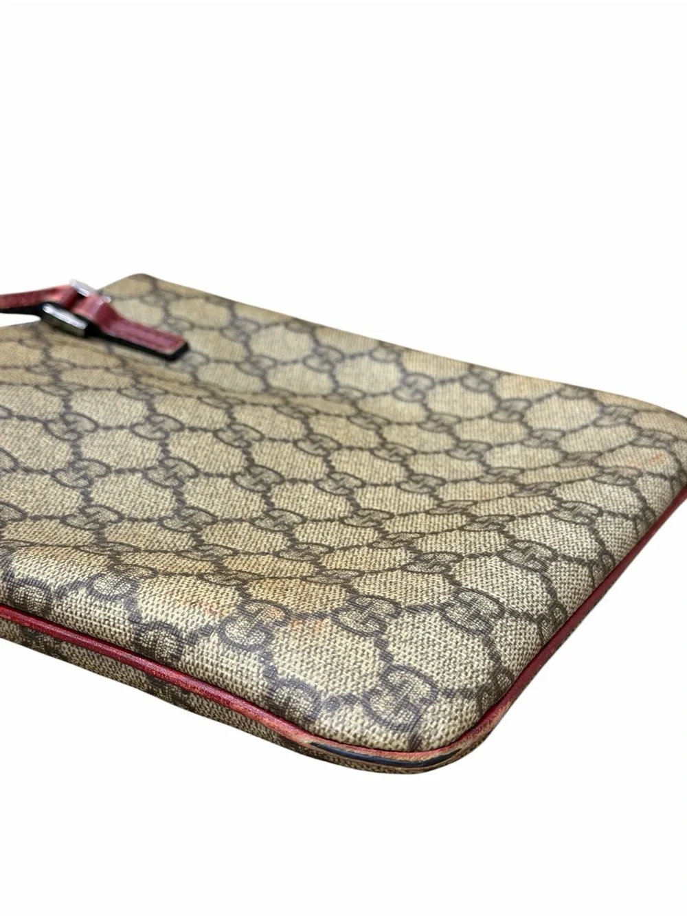 GUCCI GG Supreme Hand Bag PVC Beige
